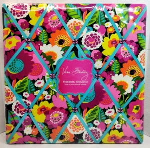 Vera Bradley Square Ribbon Board Va Va Bloom for Photos Messages New Sealed - Picture 1 of 7