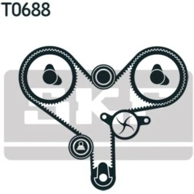 SKF Dentadas para Lexus Rx MCU15 300 AWD Es F1 F2 Toyota Camry _ V2 _ 3.0 - Imagen 1 de 2