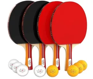 NIBIRU SPORT Set di palette da ping pong 4 giocatori di qualità superiore (W) - Foto 1 di 6