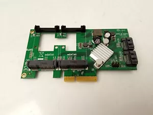 StarTech.com PEXMSATA3422 2 Port mSATA PCIe 6Gbps RAID Controller - No Bracket - Picture 1 of 2