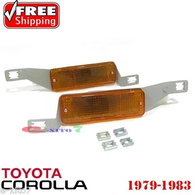 Luz de señal de giro de estacionamiento para parachoques delantero Toyota Corolla KE70 TE71 TE72 DX nueva Foto 1 de 2