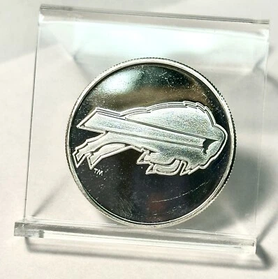 1992 Buffalo Bills AFC Champions .999 1oz Silver Round - Image 1 of 2