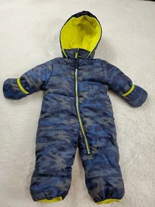 Blue Camo Snowsuit By Babyxtreme Size 3-6 Months - Picture 1 of 10