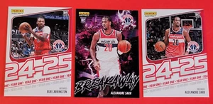 Tarjeta instantánea Alex Sarr Rookie #1/613 + 24-25 Breakaway RC #1/1355 BUB CARRINGTON - Imagen 1 de 5