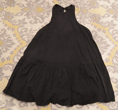 LN! Urban Outfitters lined brown ruffled mini dress Women's Juniors S / P Small - Image 1 of 2