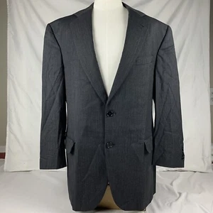 Men's Lubiam Vitale Barberis Canonico Gray Blazer Jacket Size US 44R EUR 54R - Picture 1 of 12