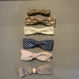 1950s Vintage Clip On Bowties Men’s Lot Of 6￼ - Picture 1 of 10