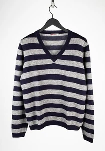 Original Prada V Neck Men Wool Sweater Size 54 XL H4326 - Picture 1 of 6