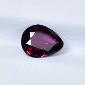 1.47 Cts Best Luster Natural Rhodolite Garnet - Pear Fancy Cut...!!! - Picture 1 of 2