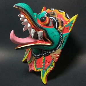 Máscara de madera balinesa Garuda tallada a mano arte de pared indonesio decoración colgante - Imagen 1 de 14