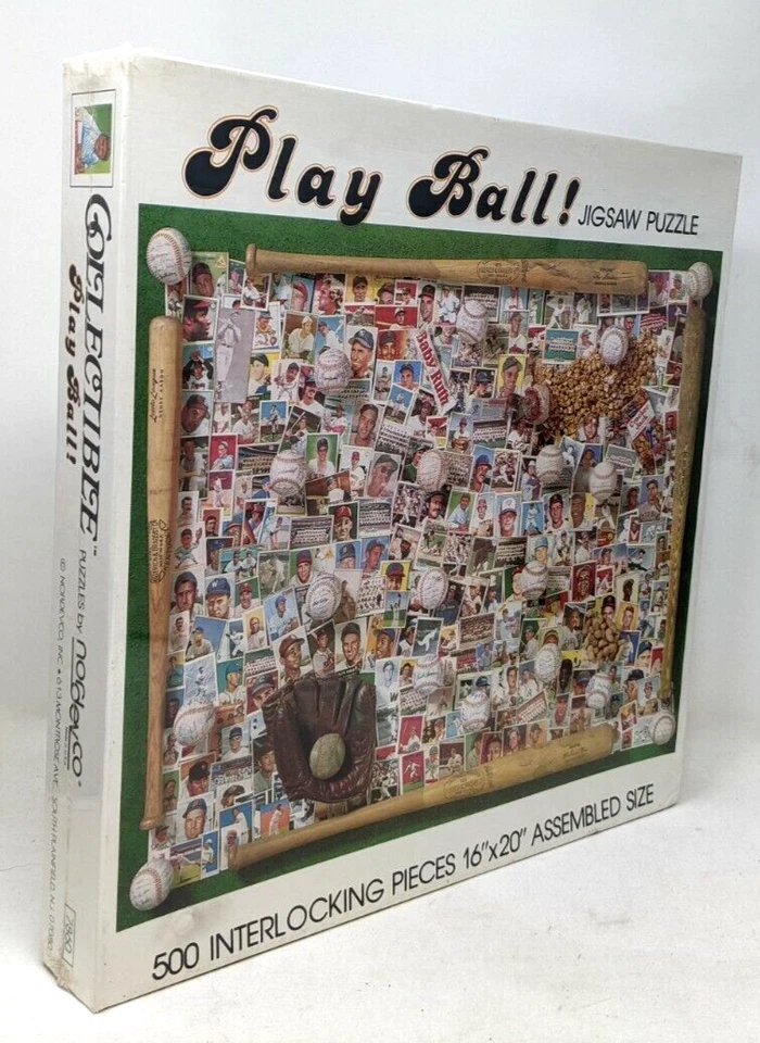 Бейсбольная головоломка Sportman's Park Americana Jumbo 24x36 500+ шт. винтаж 1992 - Изображение 1 из 1