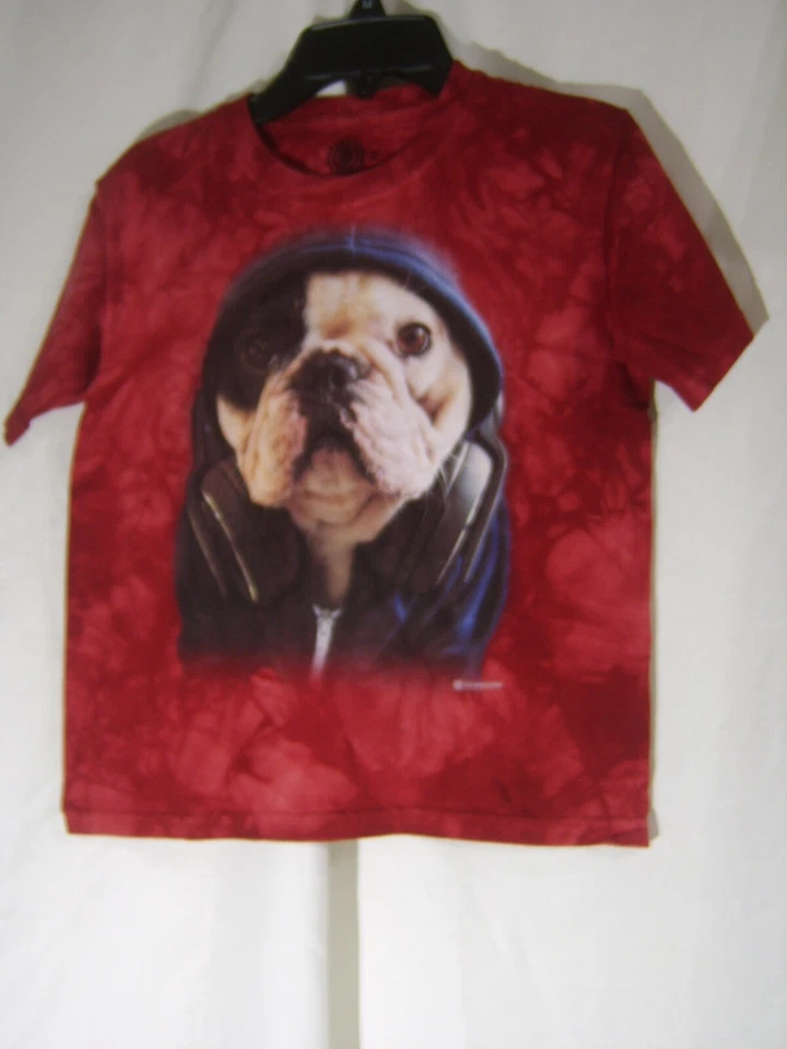 CAMISETA NIÑO THE MOUNTAIN "BULLDOG CON AURICULARES" TALLA MEDIANA NUEVA: B19-6 Foto 1 de 1