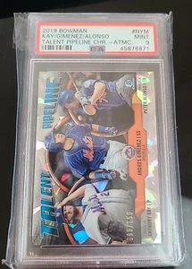 Pete Alonso 2019 Bowman Chrome Talent Pipeline PSA 9 Card Atomic Refractor /150 - Picture 1 of 1