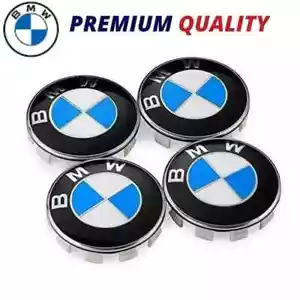 Set of 4 BMW Wheel Centre Caps 68mm For Most 1 3 5 7 Series X5 X6 M3 Z4 E36 E46 - Picture 1 of 6
