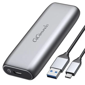 Boîtier SSD M.2 USB C Aluminium USB 3.1 à M.2 SATA NGFF SSD Case 6 Gbit/s ave... - Photo 1/6