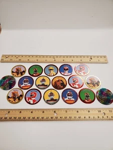 Vintage Power Ranger Pogs und Slammer Set 17 90er Spiele Sammlerstück Duplikat - Bild 1 von 8