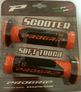 PROGRIP MANOPOLE SCOOTER DUAL DENSITY SYSTEM BICOLORE BLACK-ORANGE 732 SUZUKI - Foto 1 di 1