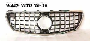 Front Grille GT Look Chrome For '2016-'2019 Mercedes Benz W447 Vito V250 - Picture 1 of 3