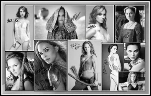 Natalie Portman, Signed, Collage Cotton Canvas Image. Limited Edition (NP-6)x - Picture 1 of 1