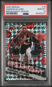2022-23 Panini Mosaic Basketball Damian Lillard Breakaway Mosaic POP 1 💎PSA 10 - Bild 1 von 5