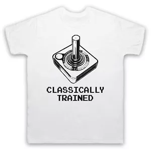 CLASSICALLY TRAINED JOYSTICK VIDEO GAME UNOFFICIAL MENS & WOMENS T-SHIRT - Picture 1 of 23