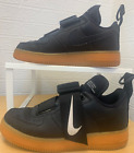 Nike Strapped Air Force 1 Utility Black and Gum Size 7 UK Trainers Preloved