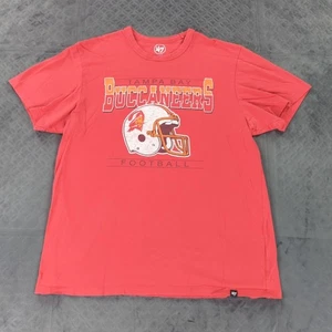 Tampa Bay Buccaneers Shirt 47 Brand Retro Red Short Sleeve Men Large - Picture 1 of 9