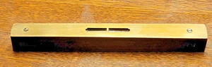Vintage Hardwood & Brass Spirit Bubble Level From England 8" - Picture 1 of 8