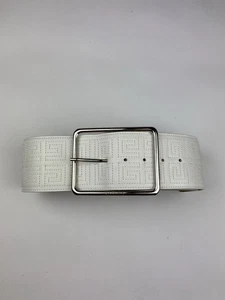 Cinturón grande Givenchy para mujer blanco con hebilla de lujo talla S 87 cm - Imagen 1 de 15