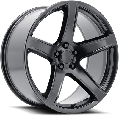 4 ruedas nuevas Hellcat Topline V1185 negro satinado 22X11 5X115 22" +27 Foto 1 de 4