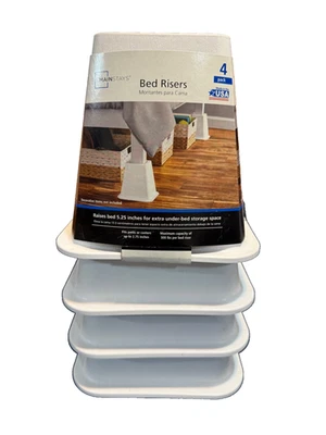 床立管重型 5.25 英寸床电梯 4 件套升降机 1200 磅 白色 — 第 1/3 张图片