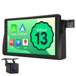 BMW E46 M3 Stereo 9" IPS Touch Screen Android 13 GPS Sat Nav Car Play Radio WiFi - Picture 1 of 23