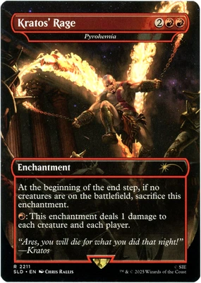 Kratos' Rage - Pyrohemia 2211 God of War: Greek Secret Lair Drop Magic MTG NM/M - Image 1 of 2