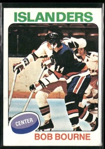 1975-76 Topps Bob Bourne RC #163 New York Islanders - Bild 1 von 2