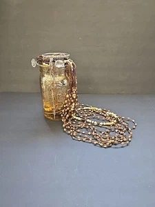 Gold Quart Einmachglas gefüllt mit schönem Gold Creme Braun Mystery Schmuck 3,5 Pfund - Bild 1 von 15