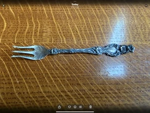 Vintage Sterling 6 Inch Ornate Fork Pat 1902 - Picture 1 of 5