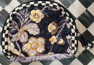 mackenzie childs Vendage 1/2 Moon Bag 10" X 8"- Retired Pattern 2 inside pocket - Picture 1 of 9