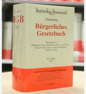 Grüneberg C.H.Beck Bürgerliches Gesetzbuch 84. Auflage 2025 Neu - Bild 1 von 1