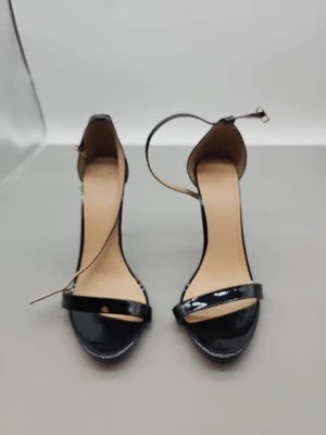 Zapatos de vestir Zabel con correa al tobillo de eslabón de cadena D'Orsay para mujer negros talla 10 usados en excelente estado Foto 1 de 4