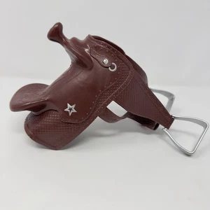 American Girl Puppe Pferd Sattel braun Western Stern Logo für 18" Puppen - Bild 1 von 6