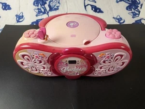 Mattel Barbie CD Player AM/FM Radio Pink Boom Box w/Cord Works Barbiecore Works - Picture 1 of 7