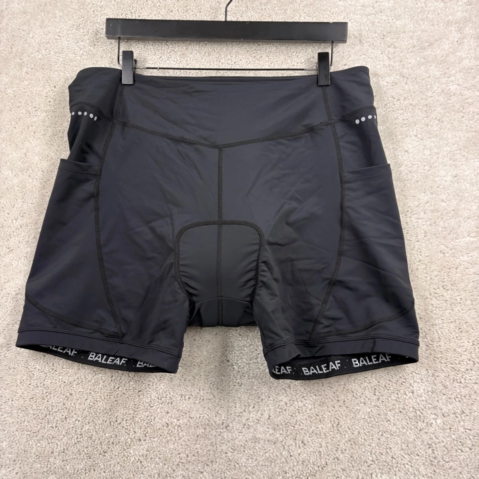 Pantalones Cortos de Ciclismo Baleaf para Mujer 3XL Negros Forrados Gamuza Compresión Nuevos con Etiquetas Foto 1 de 4