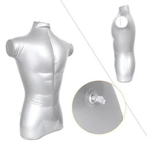 1pc männlich aufblasbares Schaufensterpuppen torso Modell + S-Form Haken Anzeige - Bild 1 von 11