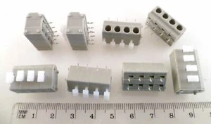 IMO 20.4101M/4 Way Screwless Terminal Block 5mm 20-14 AWG 8 Pieces EBR81D-3 - Picture 1 of 3