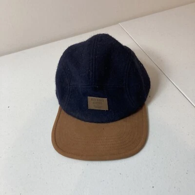 Sombrero con correa ajustable azul marino antiguo de colección Foto 1 de 4