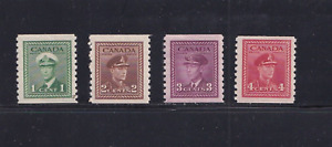 Canada Stamps #278-281 Mint Never Hinged