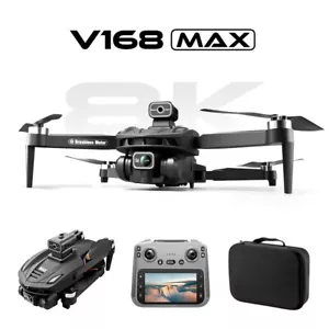 V168 MAX PRO Drone GPS 8K Professional With HD Camera 5G WIFI FPV Brushless RC Q - Picture 1 of 22