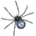 Broche de fête broche mode broche cristal alliage perle broche araignée revers épingle