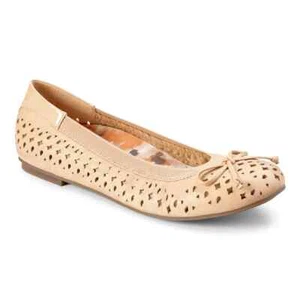Ballerine da donna Vionic Spark Surin marrone nudo pelle perfetta scarpa slip-on - Foto 1 di 5
