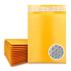 #000 4''x7'' 150 PIEZAS sobres de envío de burbujas Kraft hechos en EE. UU. - Imagen 1 de 7